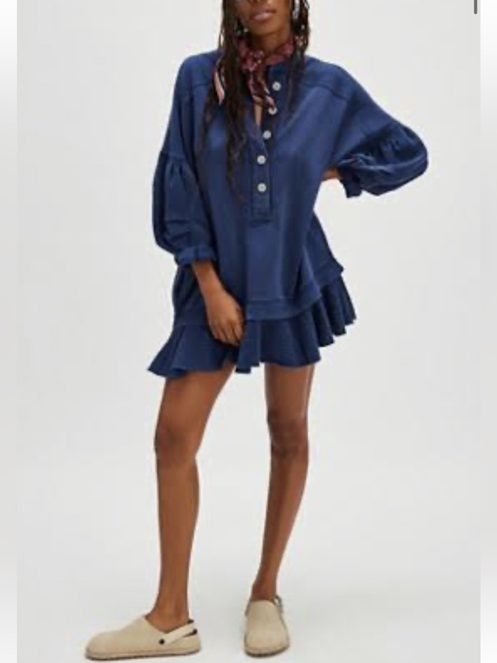 Free People Zander Mini Sweatshirt Dress